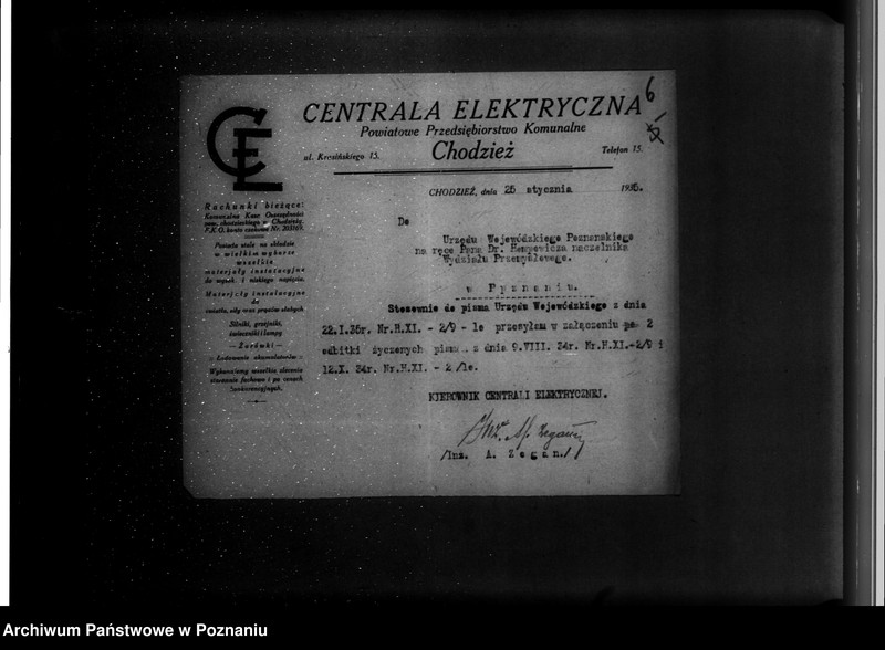 Obraz 10 z jednostki "/Sprawy elektryfikacyjne/"