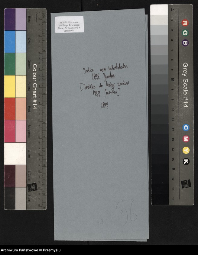 image.from.unit.number "Index zum Geburtsbuche Jaroslau 1898"