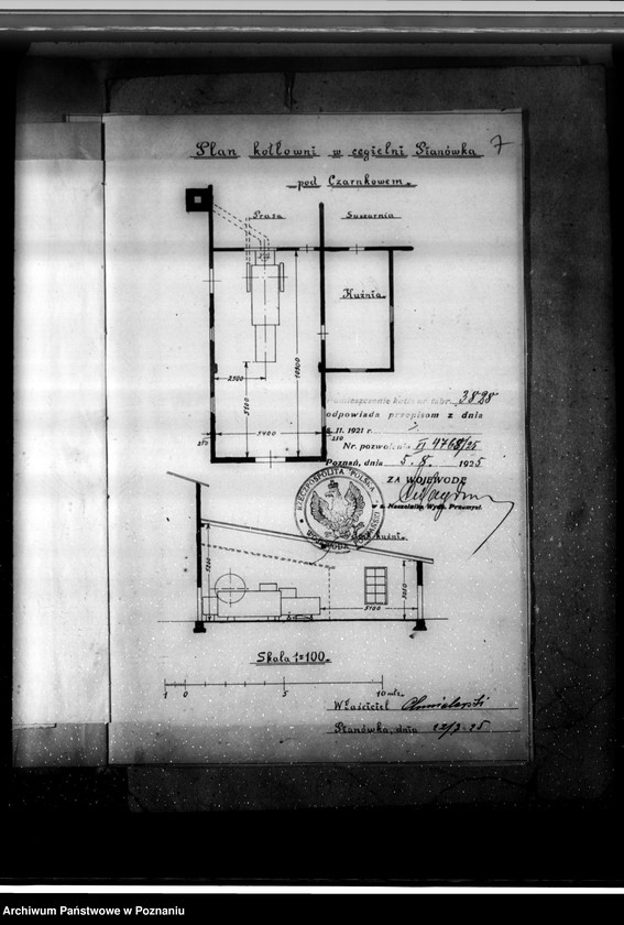 Obraz 12 z jednostki "Cegielnia Pianowska pod Czarnkowem kocioł parowy nr fabryczny 3828 nr woj. 1340"