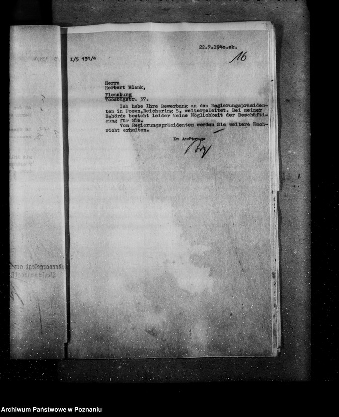 Obraz 20 z jednostki "Angestellten der Zentralstelle "Deutsche Volksliste" Posen"