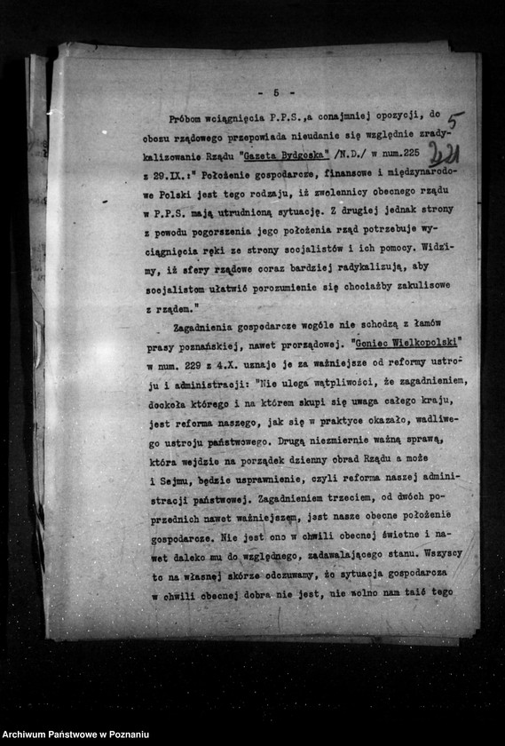 Obraz 9 z jednostki "Sprawozdania sytuacyjne tygodniowe za czas od 28 września do dnia 1 listopada 1928 r."