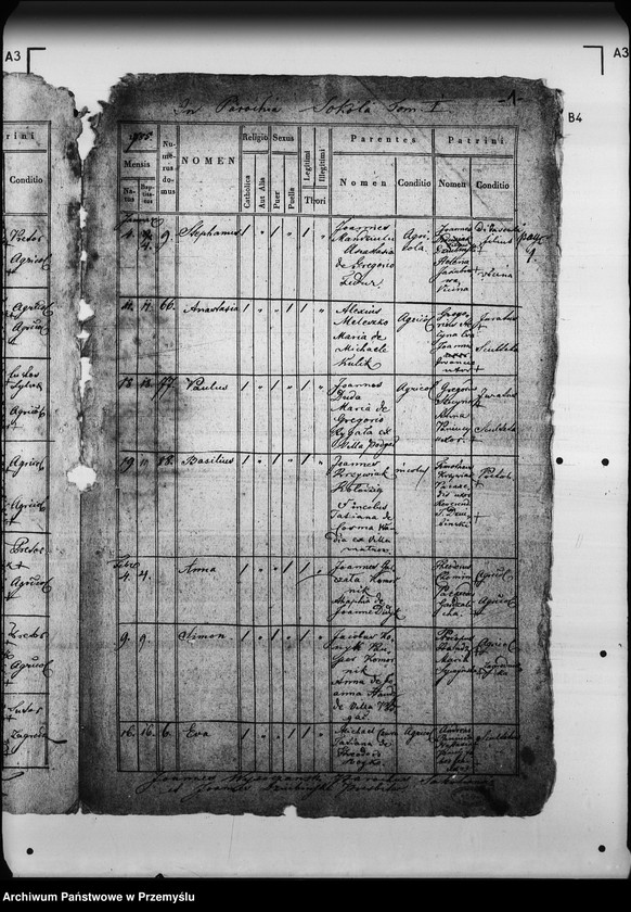 image.from.unit.number "[Kopie ksiąg metrykalnych parafii Sokola z filią Podgać (dekanat Mościska)]"