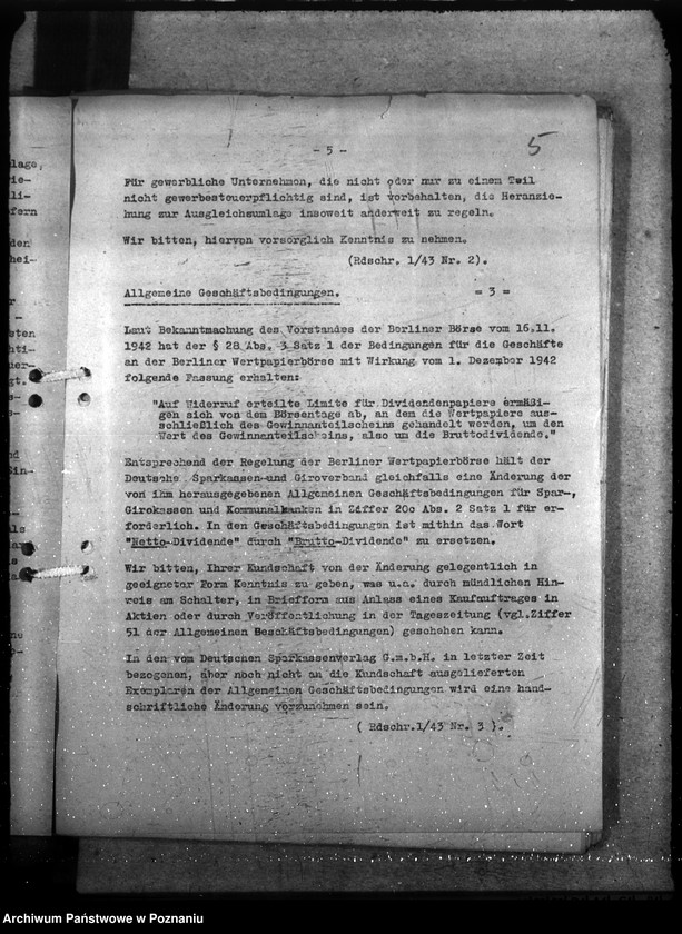 Obraz 9 z jednostki "Rundschreiben des Sparkassen- und Giroverbandes Wartheland"