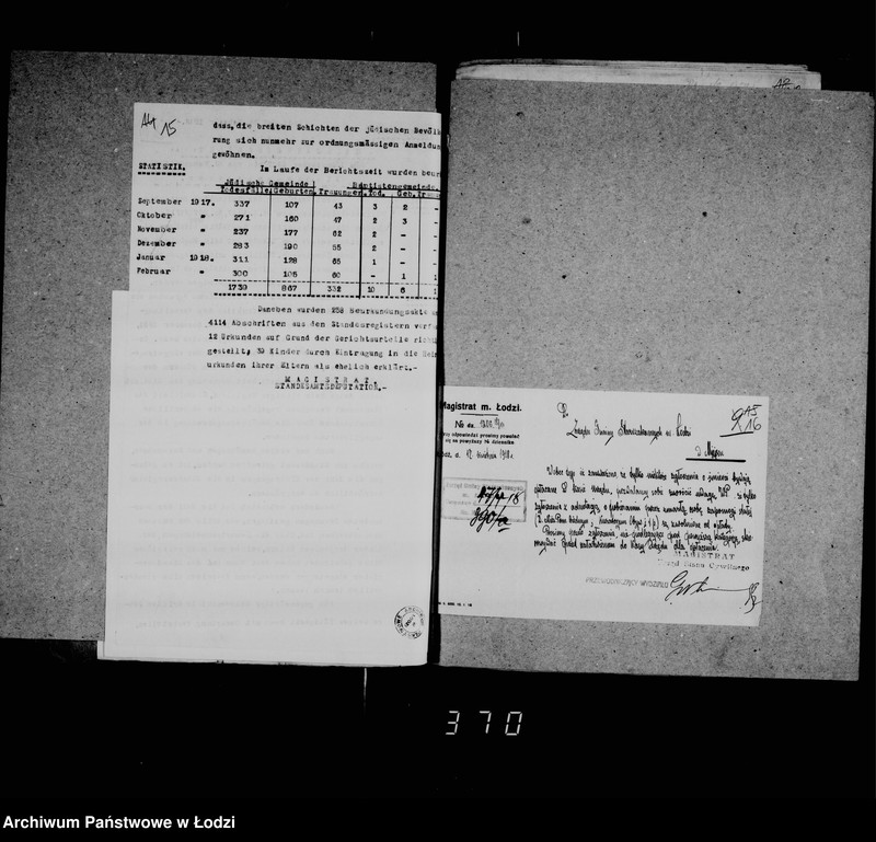 Obraz 16 z jednostki "Akta dotyczące urzędu stanu cywilnego i statystyki"