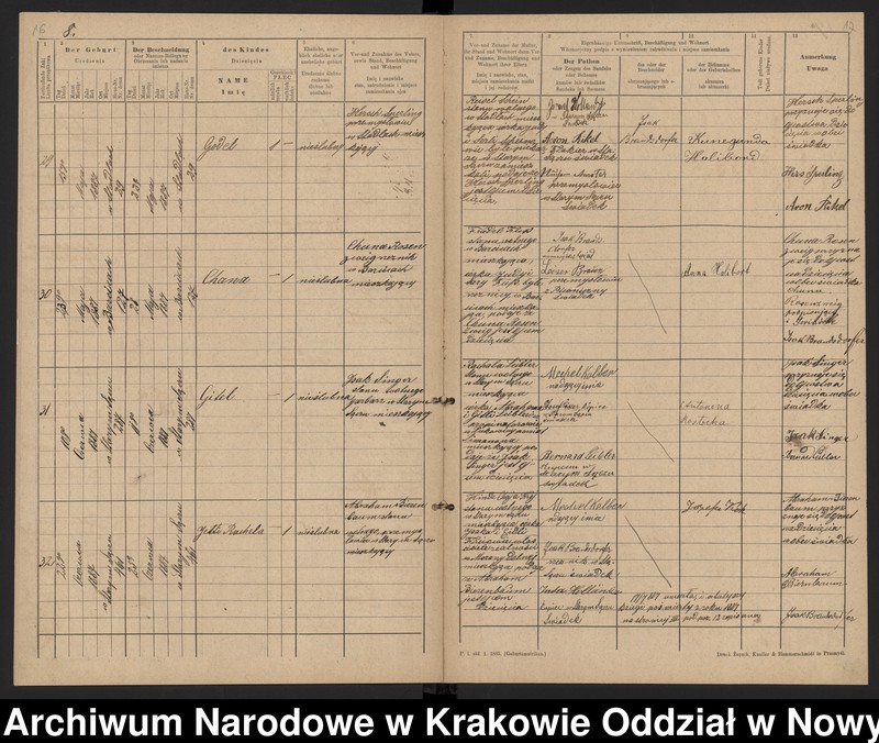 Obraz 11 z jednostki "[Księga urodzeń]"