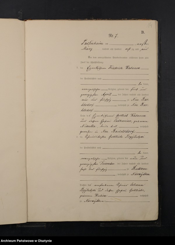 image.from.unit.number "Heiraths-Haupt-Register Nr 1 - 47"