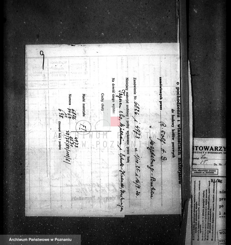 Obraz 13 z jednostki "Majętność Górzno, pow. leszczyński, własność K. Mueller nr woj. kotła 6003"