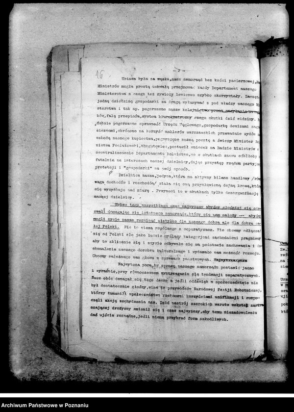 Obraz 19 z jednostki "Okólniki, programy działania, sprawy personalne wycinki prasowe"