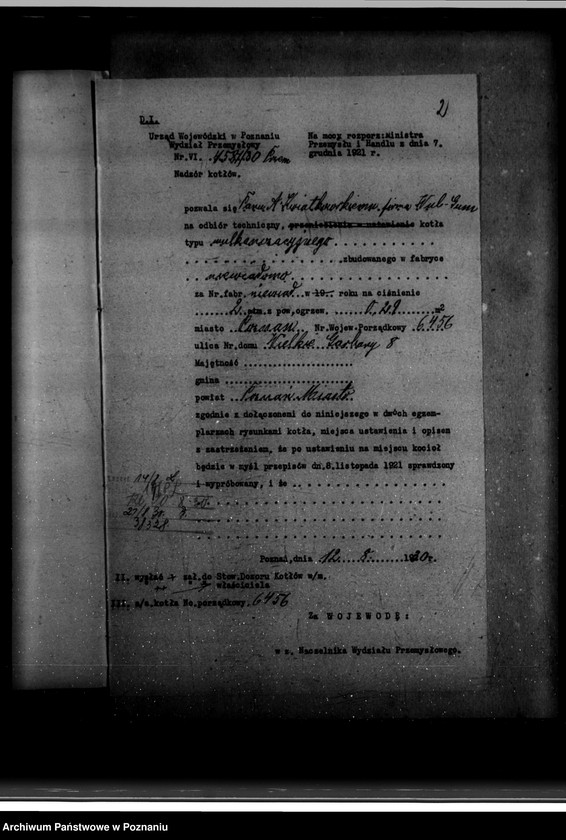 Obraz 6 z jednostki "Wulkanizacja opon i dętek we Wrześni własność I. Bujakiewicz  nr woj. 6456"