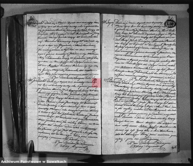 image.from.unit.number "Akta urodzonych, umarłych i zaślubionych parafij seyneńskiey w roku 1826."