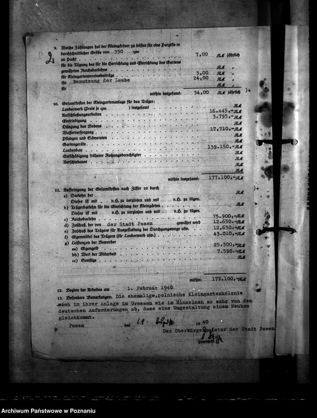 Obraz 6 z jednostki "Antrag für Kleingartenkolonie "Prinz - Eugen - Strasse" (Poznań)"