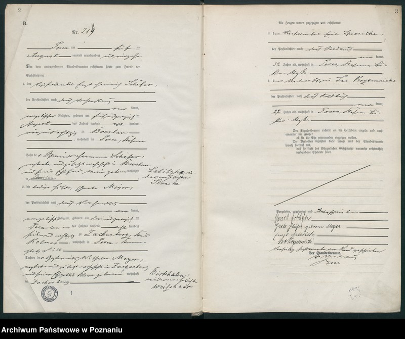 Obraz 4 z jednostki "Księga miejscowa małżeństw tom II [Rejestr główny małżeństw]"