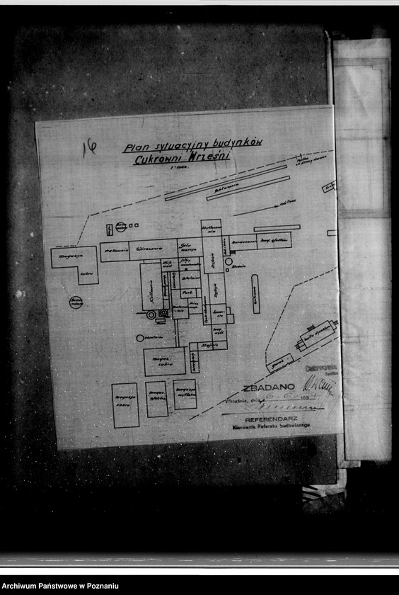 Obraz 20 z jednostki "Zatwierdzenie zakładu przemysłowego /urządzenie cukrowni we Wrześni/ Spółka Akcyjna"