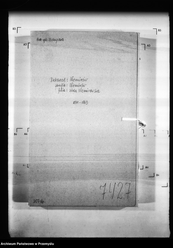 Obraz 4 z jednostki "[Kopie ksiąg metrykalnych parafii Niemirów z filiami Wólka Niemirowska i Przedmieście (dekanat Niemirów)]"