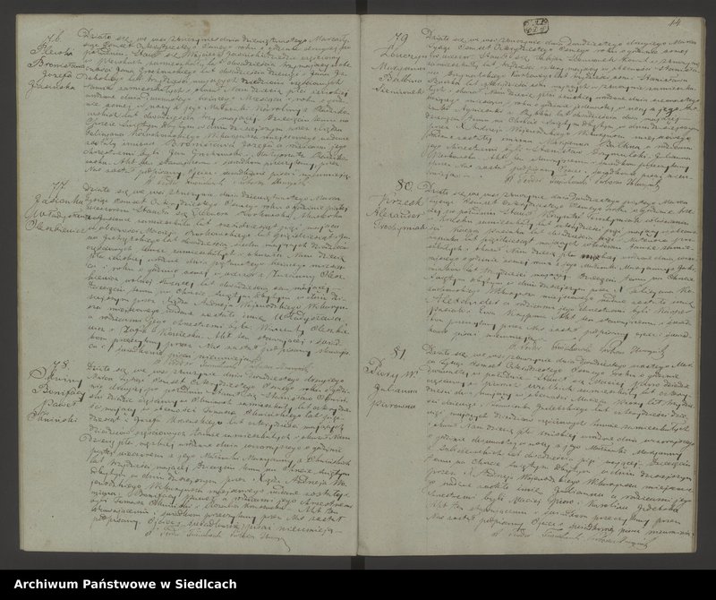 Obraz 17 z jednostki "Akta urodzin, małżeństw, zgonów"