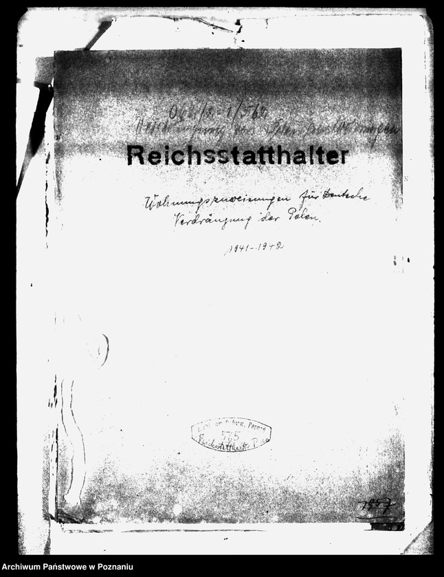 Obraz 4 z jednostki "Wohnungszuweisungen für Deutsche. Verdrängung der Polen."
