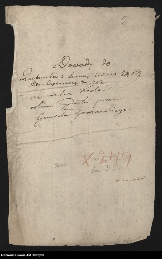 image.from.unit.number "Zbiór pism rozmaitych Wydziału Wojskowego tyczących, w. XVI - XVIII"