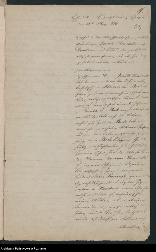 Obraz 16 z jednostki "A. betr. Ignaz Kowinski"