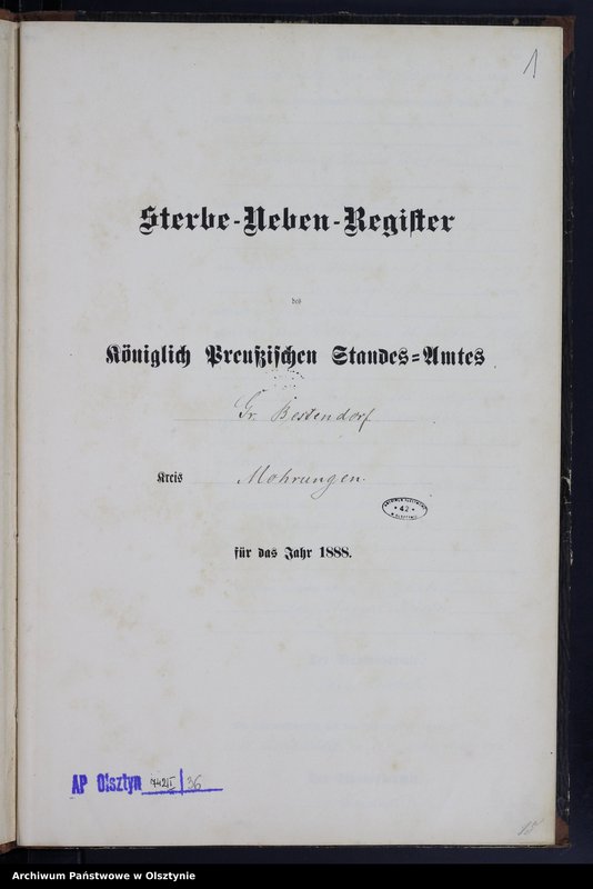 image.from.unit.number "Sterbe-Neben-Register Nr 1 - 33"