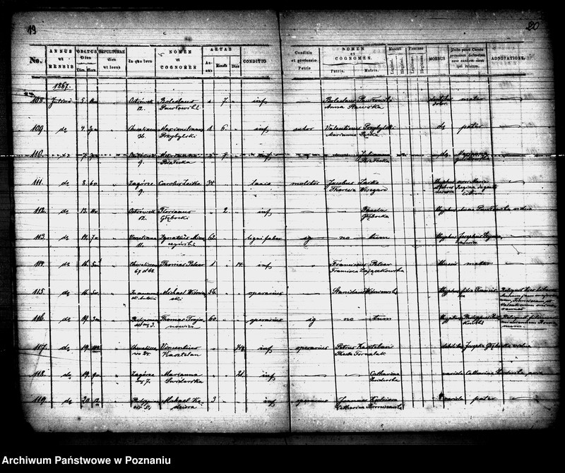 Obraz 11 z jednostki "Księga zgonów"