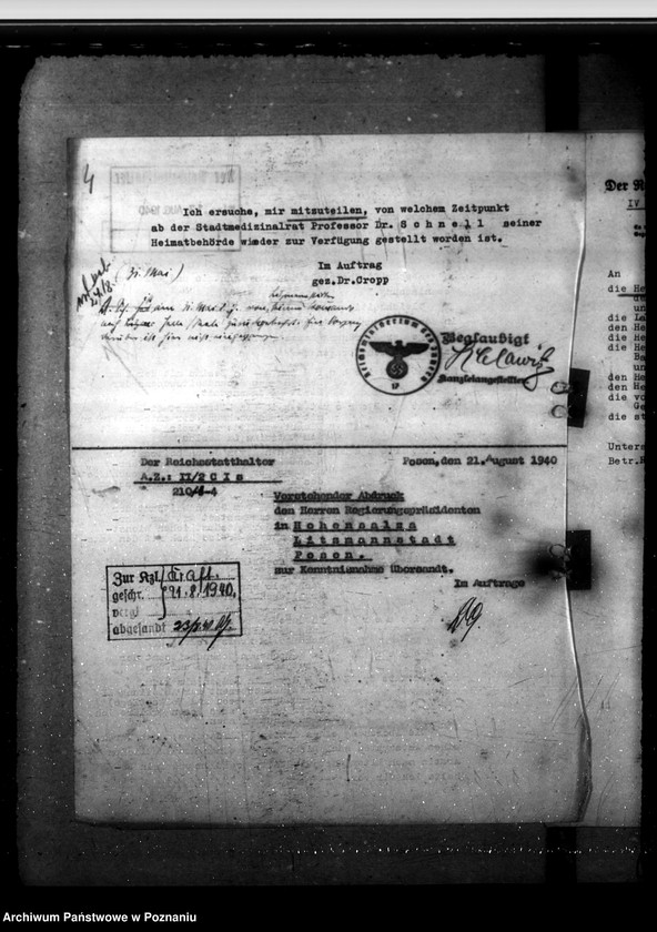 Obraz 8 z jednostki "Tropendiensttauglichkeit. Erholungsfürsorge für Volksdeutsche. Untersuchung der Leistungspolen durch die Gesundheitsämter. Tauglichteitsuntersuchung für das Lehramt."