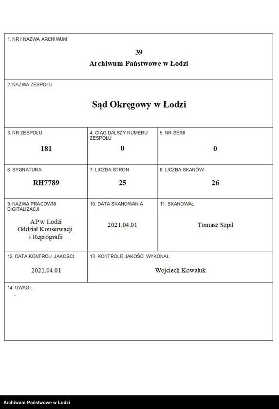 Obraz 1 z jednostki "Hersz Grynbaum – sprzedaż towarów kolonialno-spożywczych i wyrobów tytoniowych"