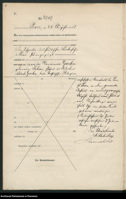 Obraz 7 z jednostki "Księga miejscowa zgonów t. V"