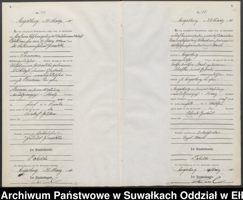 image.from.unit.number "Geburts-Neben-Register des Preussischen Standes-Amtes Angerburg Kreis Angerburg"