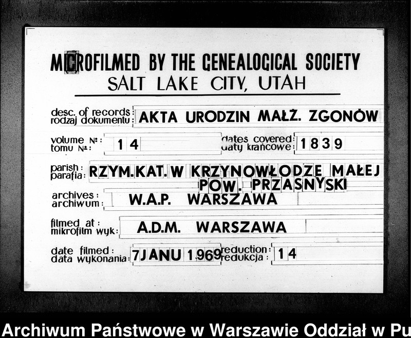 image.from.unit.number "Akta urodzeń, małżeństw i zgonów"