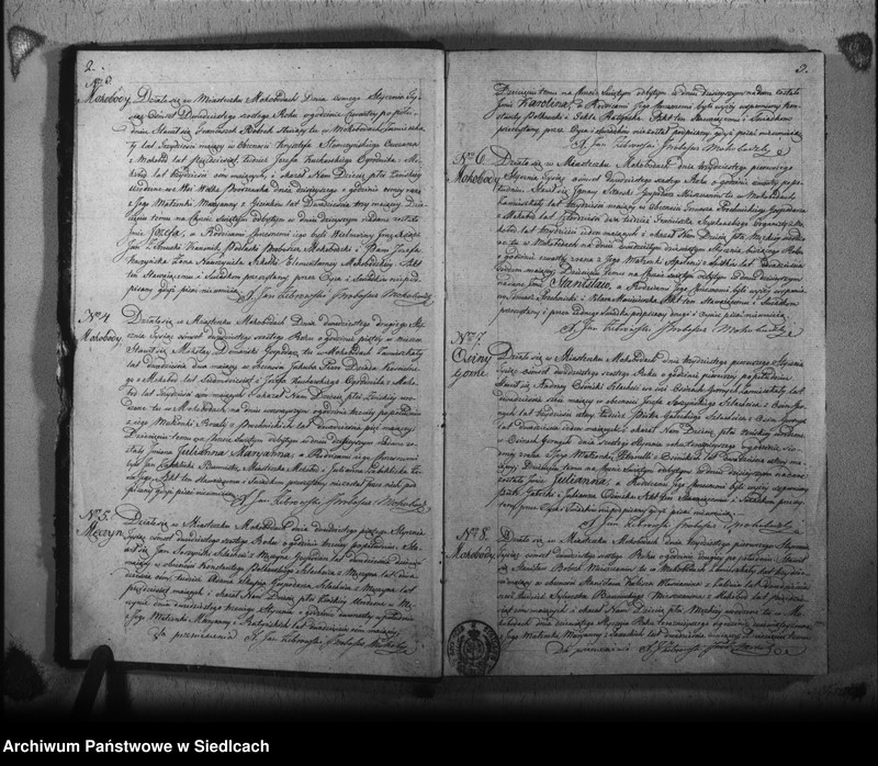 Obraz z jednostki "[Akta urodzeń, małżeństw i zgonów]"