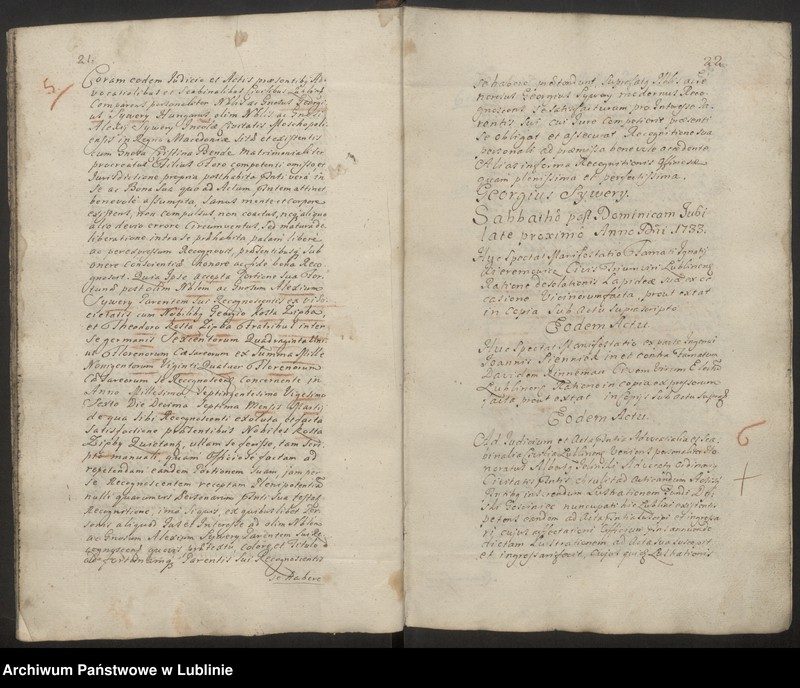image.from.unit.number "Prothocollon inscriptionum, donationum, intromissionum, manifestationum, oblatarum aliorumque officiosorum actuum iudicii advocatialis civilis Lublinensis"