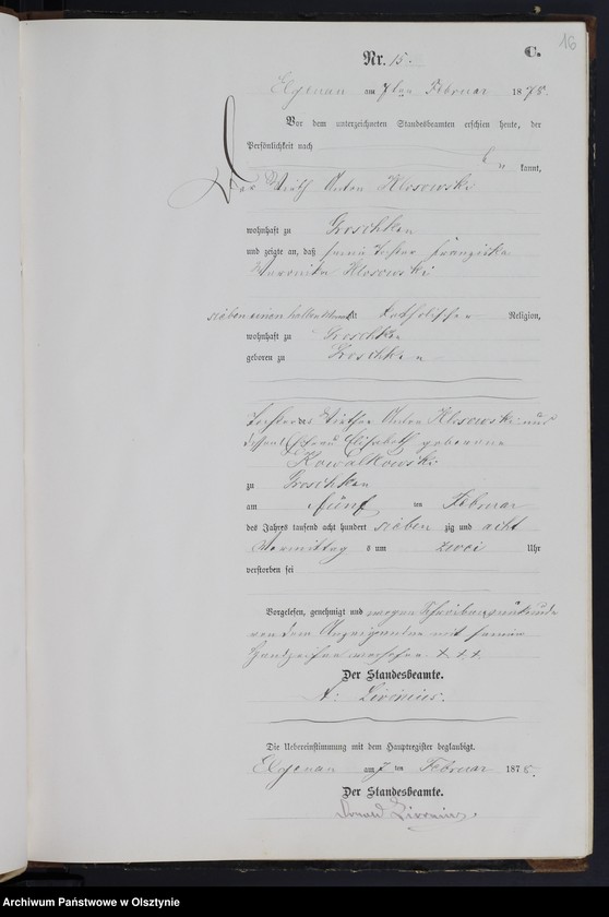 image.from.unit.number "Sterbe-Neben-Register Nr 1 - 105"