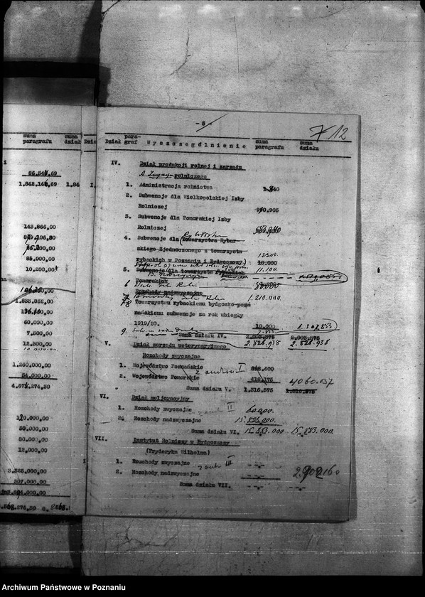 Obraz 16 z jednostki "zestawienie budżetu 1920/21"