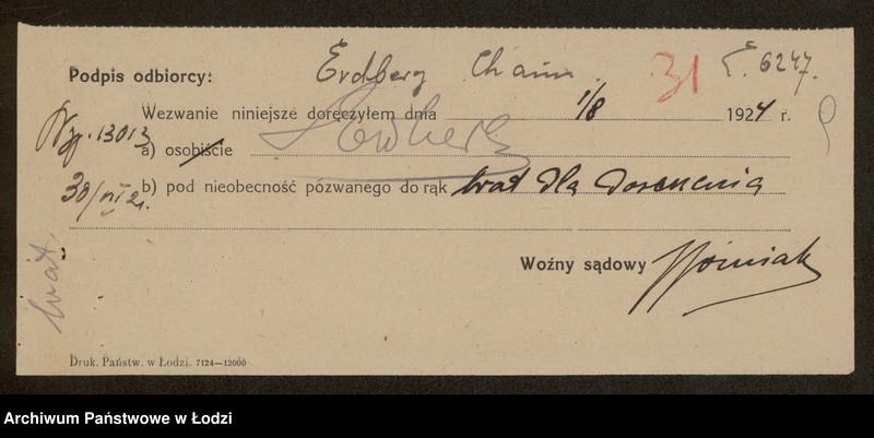 Obraz 11 z jednostki "Chaim Erdberg- sprzedaż węgla i drzewa"