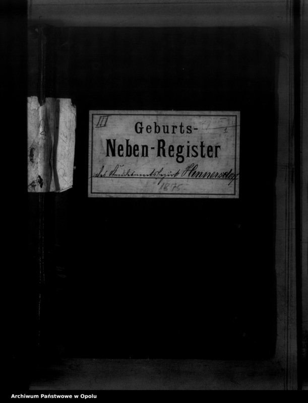 image.from.unit.number "Geburts-Neben-Register des Standesamtsbezirks Hennersdorf [1875]"