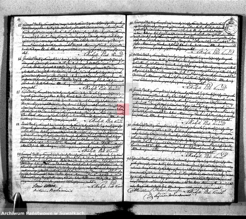 image.from.unit.number "Dupplikat Urodzonych, Zaślubionych i Umarłych Parafii Krasnopolskiej 1857 roku."