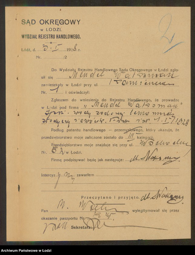 Obraz 4 z jednostki "Mendel Waksman – sprzedaż wody sodowej, lemoniady, słodyczy i owoców"