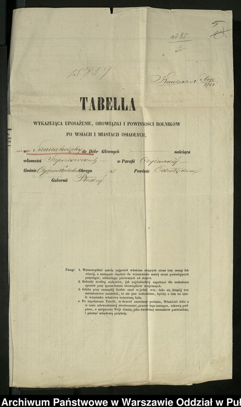 image.from.unit.number "O urządzaniu chłopów byłej rządowej wsi Siennica-Święchy, gm. Dmochy-Glinki, wchodzącej w skład prywatnej własności tejże nazwy podlegającej ziemianom Iwanowi i Karolinie Sokołowskiej"