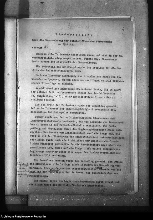 Obraz 5 z jednostki "Konferencje z kierownikami działów w sprawie podziału czynności i obiegu pism w urzędzie"