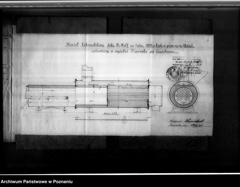 Obraz 11 z jednostki "Cegielnia Pianowska pod Czarnkowem kocioł parowy nr fabryczny 3828 nr woj. 1340"