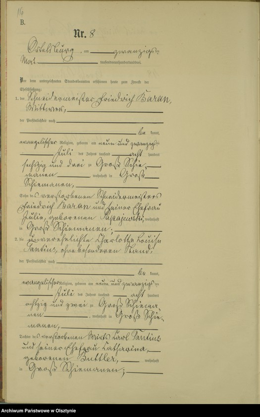 image.from.unit.number "Heiraths-Haupt-Register Nr 1 - 16"