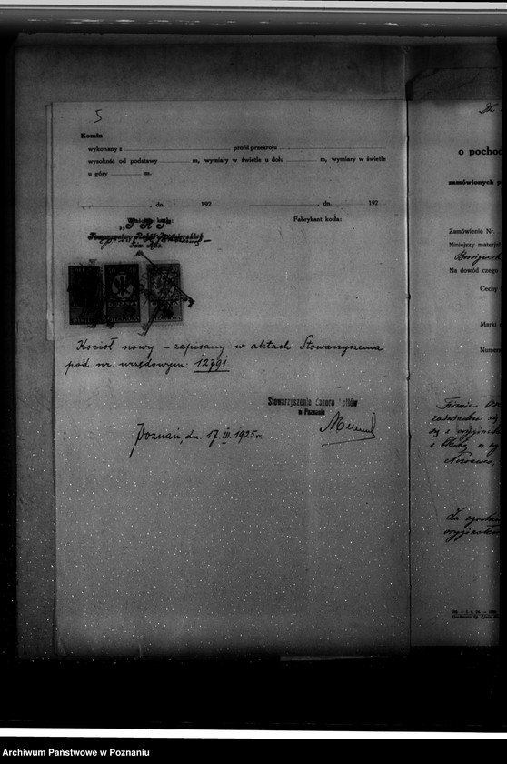 Obraz 9 z jednostki "Towarzystwo robót inżynieryjnych "Tri" w Poznaniu nr woj. 341"