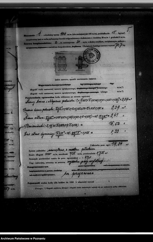 Obraz 9 z jednostki "Elektrownia Fundacji Sułkowskich w Rydzynie, pow. leszczyński nr woj. kotła 6124"