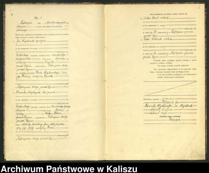 Obraz 3 z jednostki "[Księga małżeństw]"