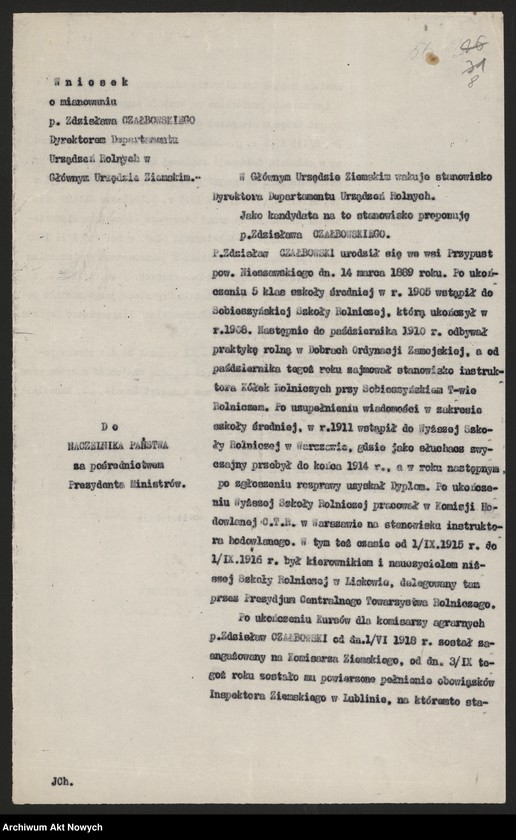 image.from.unit.number "Nominacje i dymisje w Urzędzie Zagospodarowania Odłogów; Państwowym Instytucie Gospodarstwa Wiejskiego; Poznańskim Ziemstwie Kredytowym; Głównym Urzędzie Ziemskim"