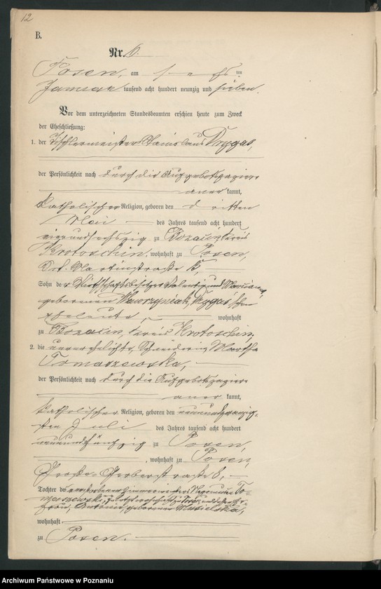 Obraz 14 z jednostki "Księga małżeństw t. I"