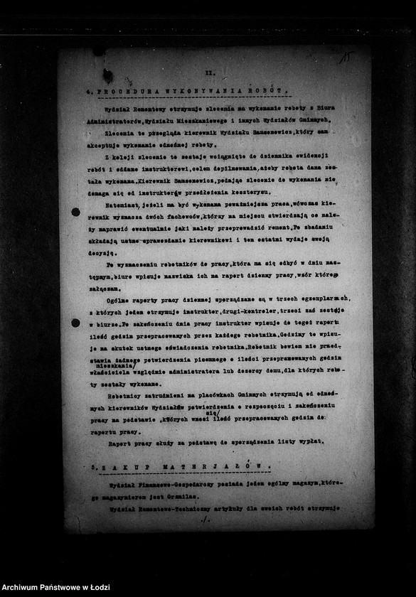 Obraz 17 z jednostki "[Protokoły i raporty z lustracji wydziałów i resortów]"