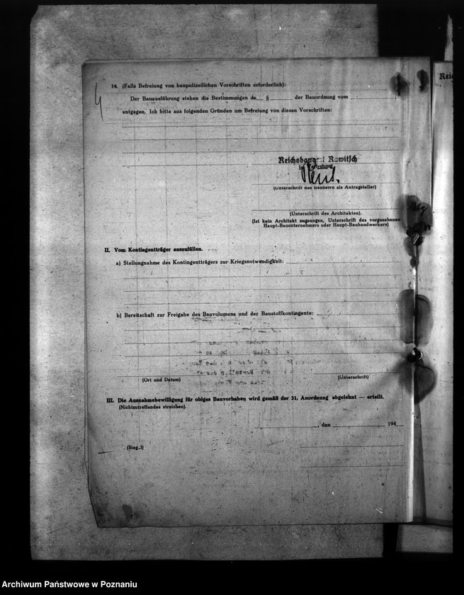 Obraz 8 z jednostki "Umbau und Einrichtung der Heimoberschulen in Gostingen, Łagiewniki, Schrimm, Schroda"