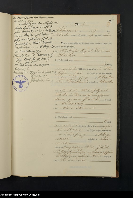 image.from.unit.number "Heiraths-Neben-Register Nr 1 - 9"