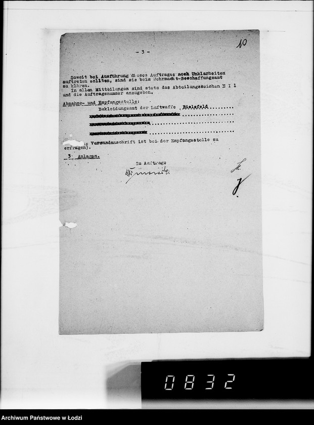 Obraz 14 z jednostki "5005 Kriegsauftrag 5121-304.843 1000 Stück Wachtpost Pelze HBA- Berlin"